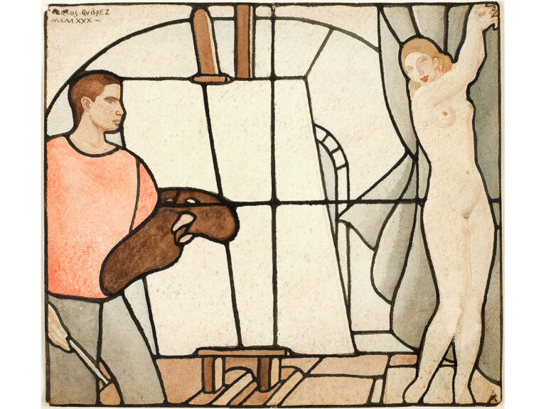 1930, Pintor y modelo