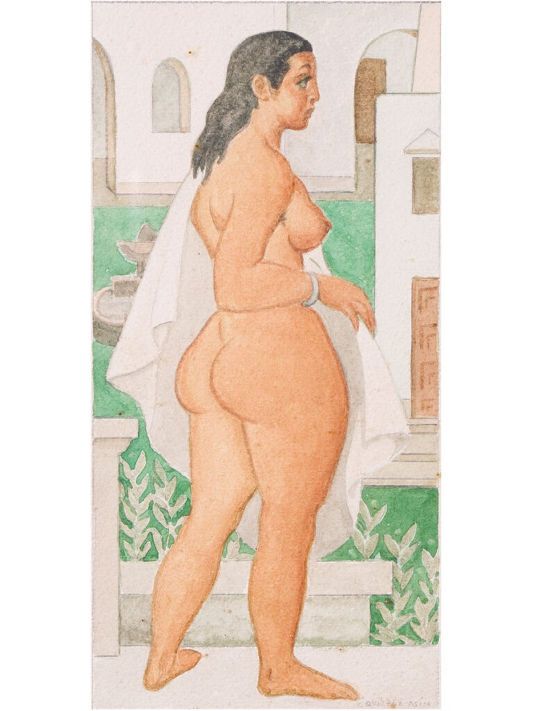 Desnuda de espaldas