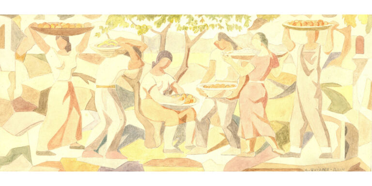 1949, La cosecha de CQA (34 cm x 15 cm)